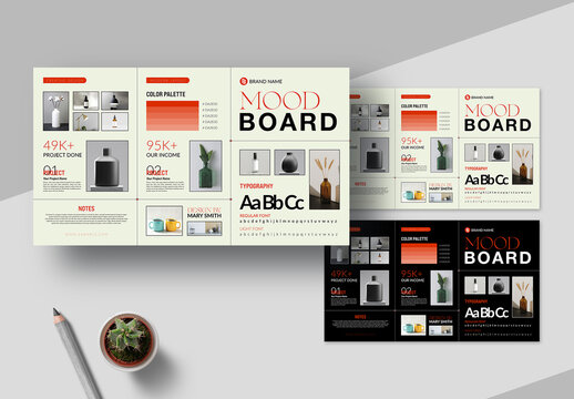 Mood Board Template Layout