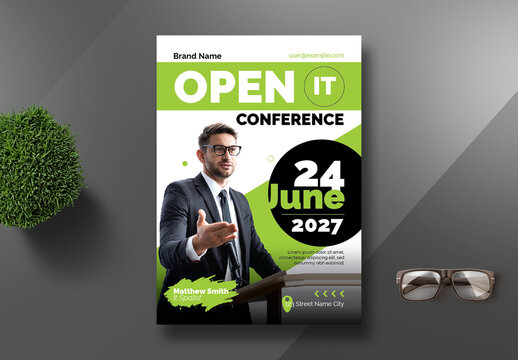 Professional Tech Conference Promotional Flyer
