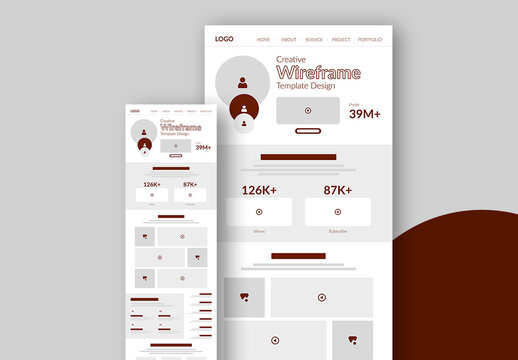 Wireframe Template Layout