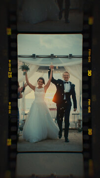 Film Frame Overlay. Vertical Stories Opener for Social Media.