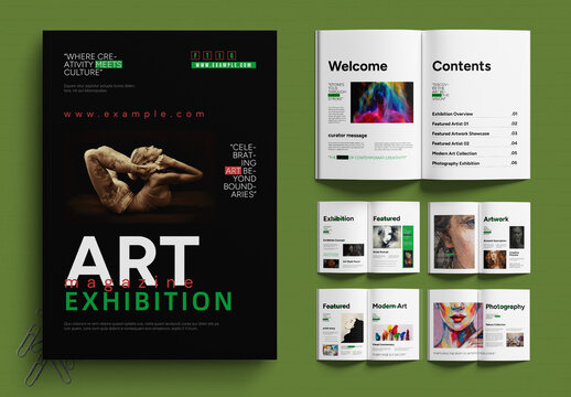 Art Exhibition Magazine Design