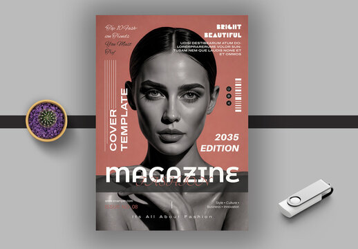 Fashion Magazine Cover Template