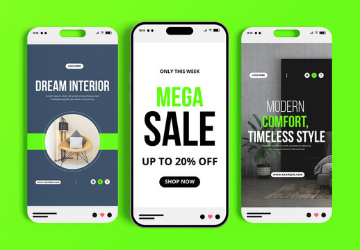 Modern Interior Story Post Template Design