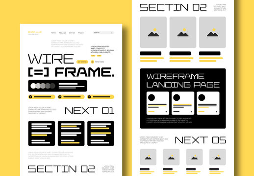 Website Wireframe Template