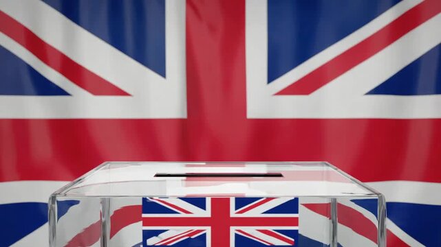 UK elections. Ballot box.