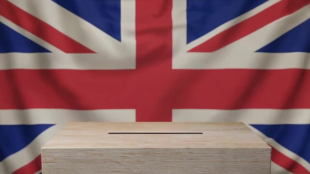 UK elections. Ballot box.