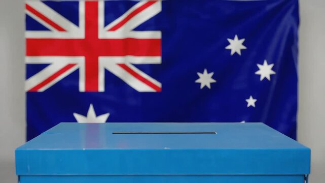 Elections in Australia. Ballot box.