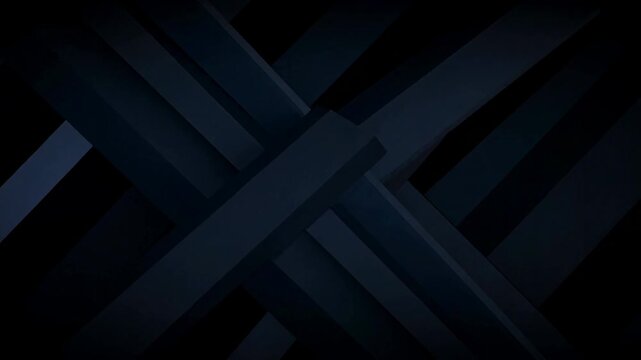 Dark abstract geometric background with overlapping blue and black diagonal shapes for modern design