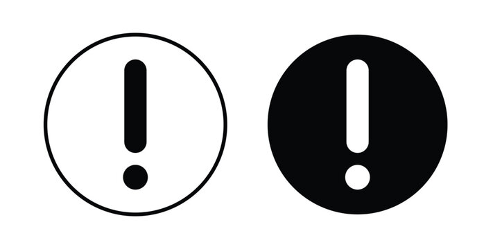 Exclamation button icon