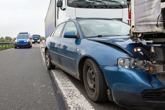 Unfall auf der Autobahn