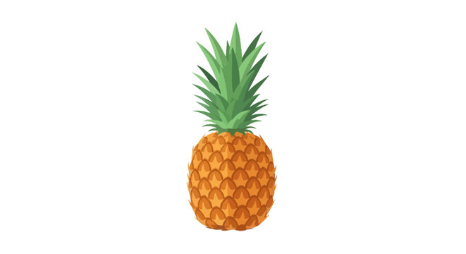 Fresh green botanical border with halftone pineapple leaves