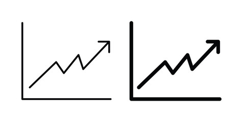 Obraz premium Line chart icon