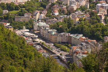 Fototapeta premium Karlsbad von oben