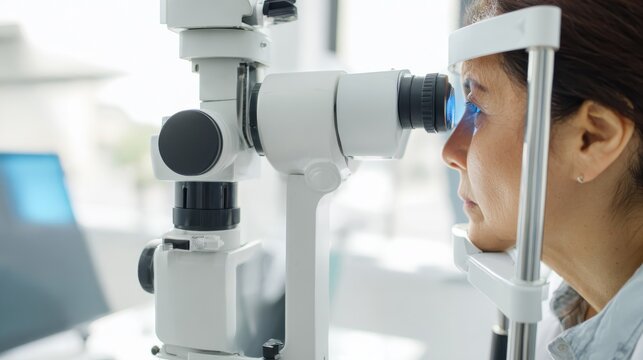 Dry eye examination in a clinical setting with a diagnostic instrument