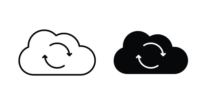 Cloud sync icon