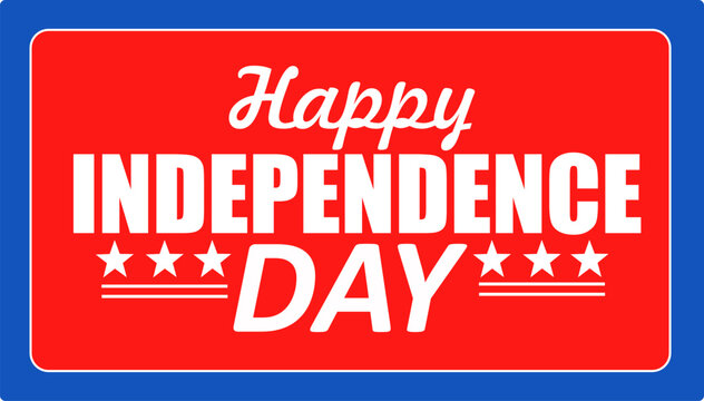 Happy Independence Day 250th anniversary greeting card elements 