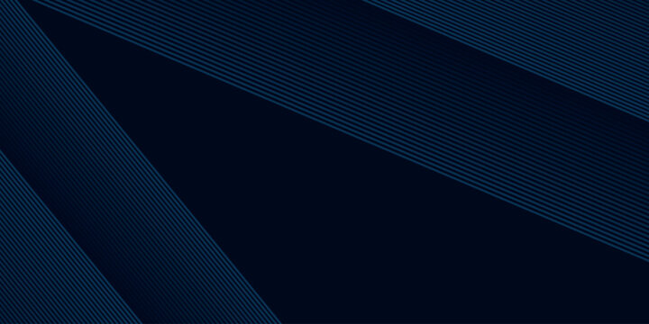 Dark blue abstract background with subtle, glowing diagonal lines. Minimalist design with modern line elements for cover, banner, brochure, presentation, web. VOL. 3