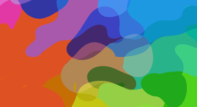 Abstract liquid gradient shapes composition, colorful fluid vector background