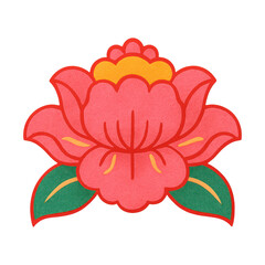 Obraz premium PNG Vibrant floral decorative illustration.