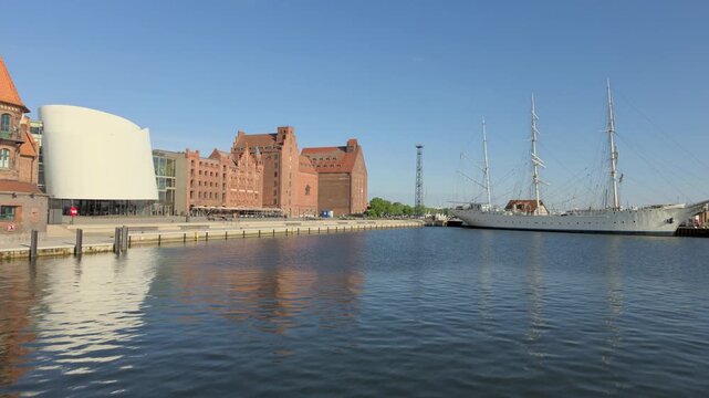 Stralsund, Germany - panorama of ol harbor