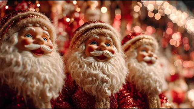 Christmas Santa Figurines &ndash; Festive Holiday Decoration Art