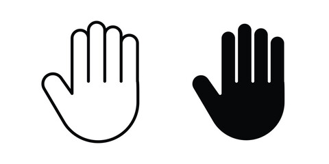Obraz premium Stop icon for mobile apps and websites.