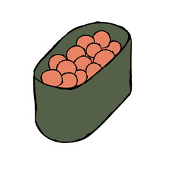 Ikura Maki Sushi (Salmon Roe) © znstudio