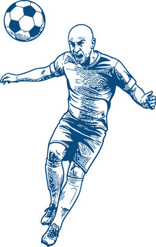 Dynamic Soccer Player in Action