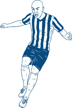 Dynamic Soccer Player in Motion