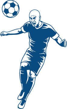Dynamic Soccer Player Illustration