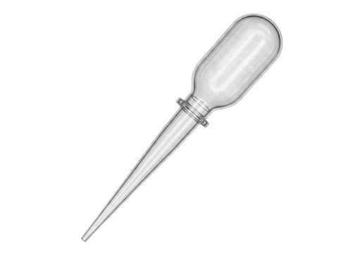 Close-up of Transparent Plastic Pipette Dropping Clear Liquid in Laboratory Setting