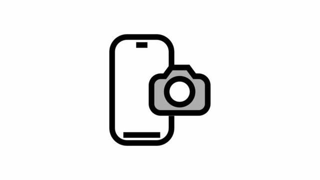 Smartphone Camera - clean and modern Photography and videography icon.