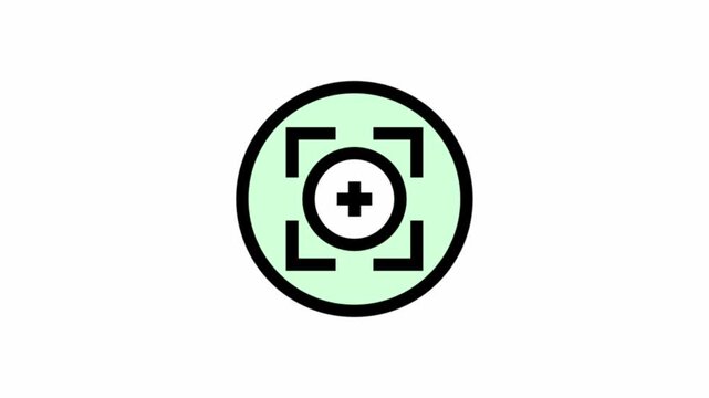 Camera focus - clean and modern Photography and videography icon.