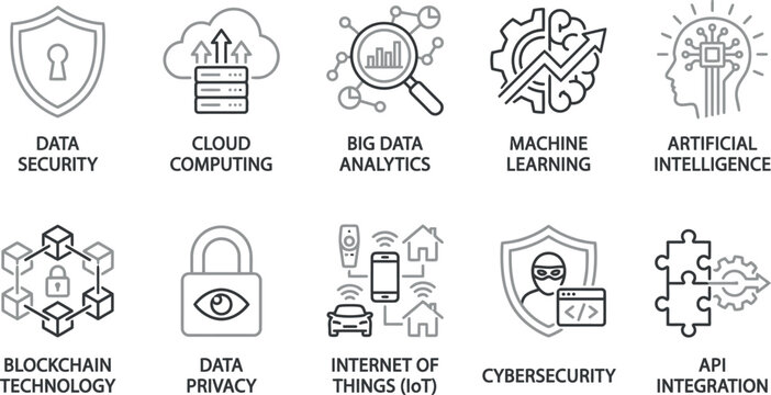 Technology Icons Set
