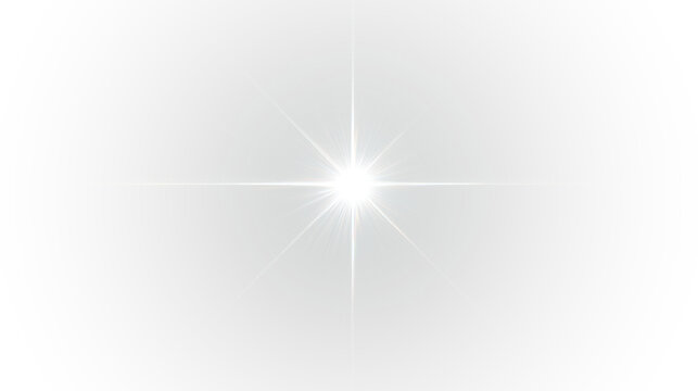 White glowing star sparkle abstract festive background.