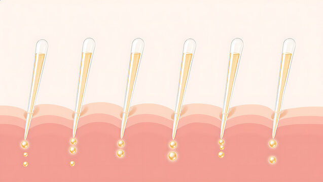 Spicule transdermal serum absorption and cosmetic microneedle delivery technology illustration