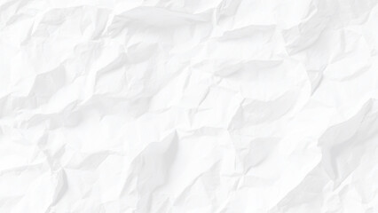 Fototapeta premium Crumpled white paper texture background with creases and folds