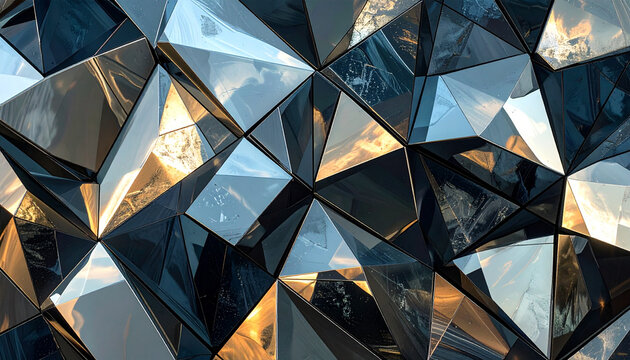 Conception abstraite de surface polygonale g&eacute;om&eacute;trique