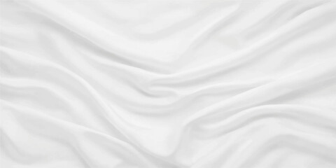 Fototapeta premium Elegant white satin silk fabric background with smooth flowing waves and soft luxury texture