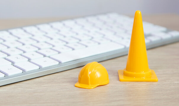 warning under construction , website under maintenance , troubleshooting and fixing