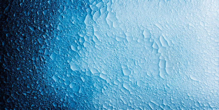 blue ice crystal texture with crystalline frozen surface structure