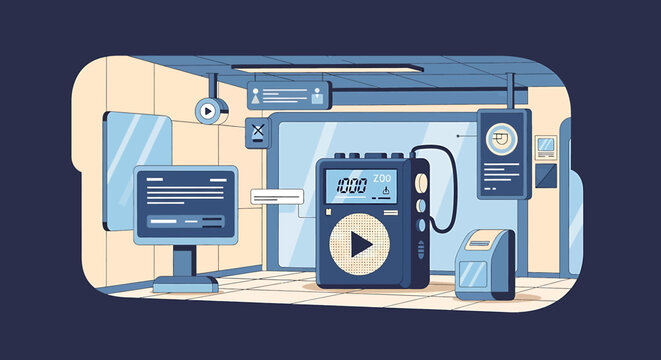 Smart home devices and technology setup.