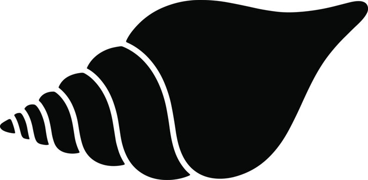 Black geometric abstract of a wave shape