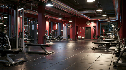 Naklejka premium interior of gym