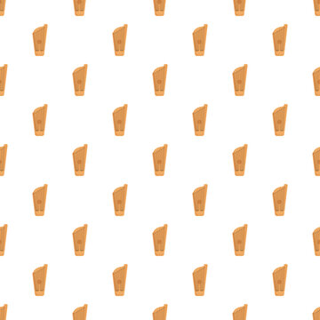 Seamless pattern featuring multiple kantele musical string instruments on a white background