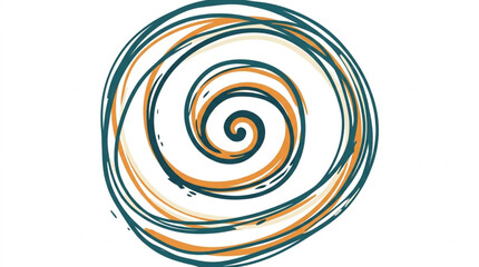 Abstract Swirl Pattern Illustration. © Camy