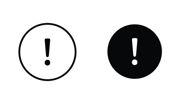 Alert vecor icon set. Stock vector illustrator. EPS 10