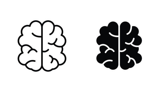 Brain vecor icon set. Stock vector illustrator. EPS 10