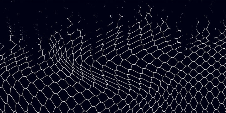 Net texture pattern on white background. Net texture pattern for backdrop and wallpaper. Realistic net pattern with black squares. Geometric background, vector Eps10