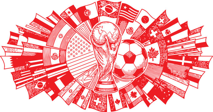 Soccer World Cup Vector Art
